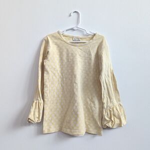 Matilda Jane 10 Yellow Polka Dot Bell Sleeve Boutique